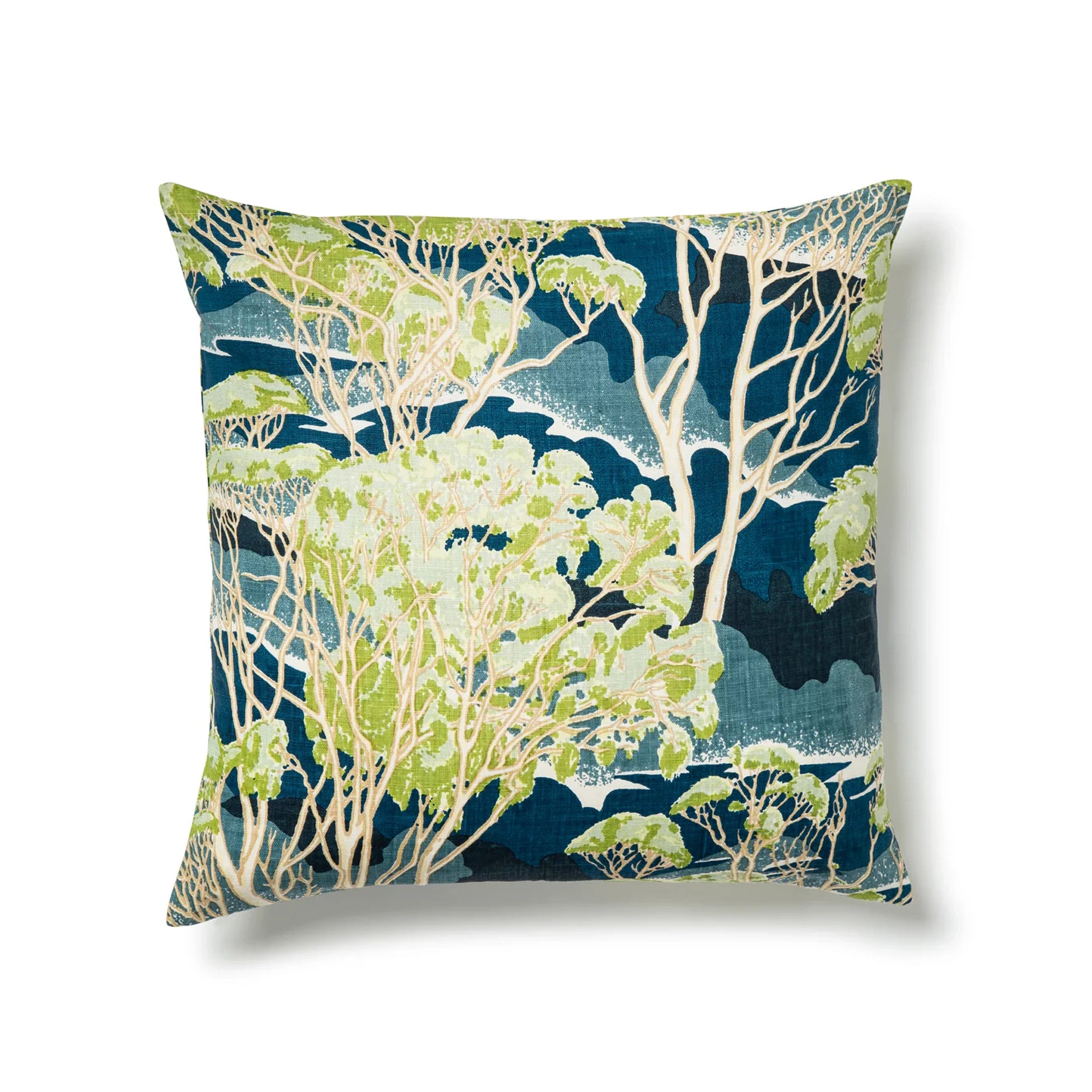 Trees Blue Custom Cushion Cover