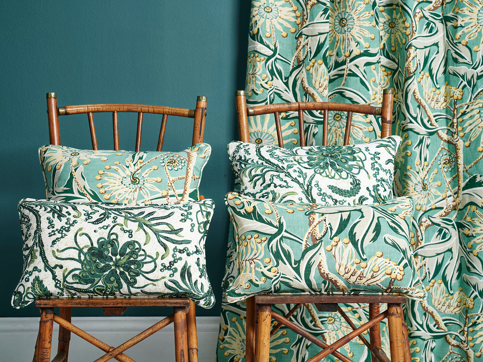 Grevillea Green Medium Cushion Cover