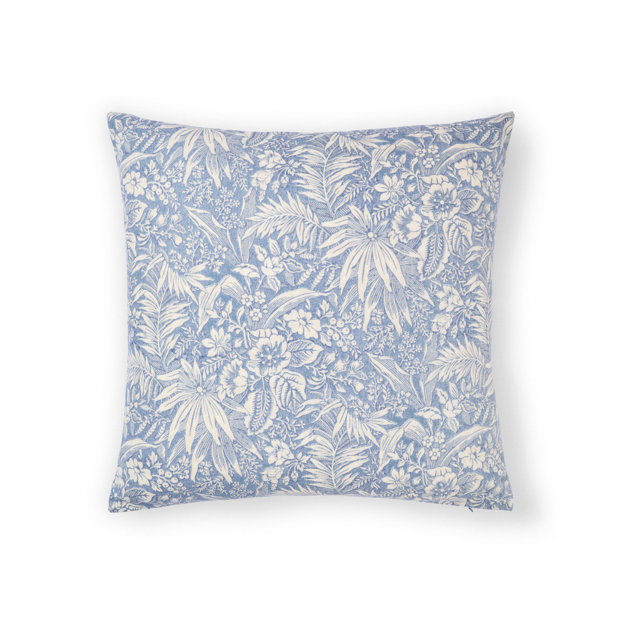 Palm Grove Blue Large Cushion Cover