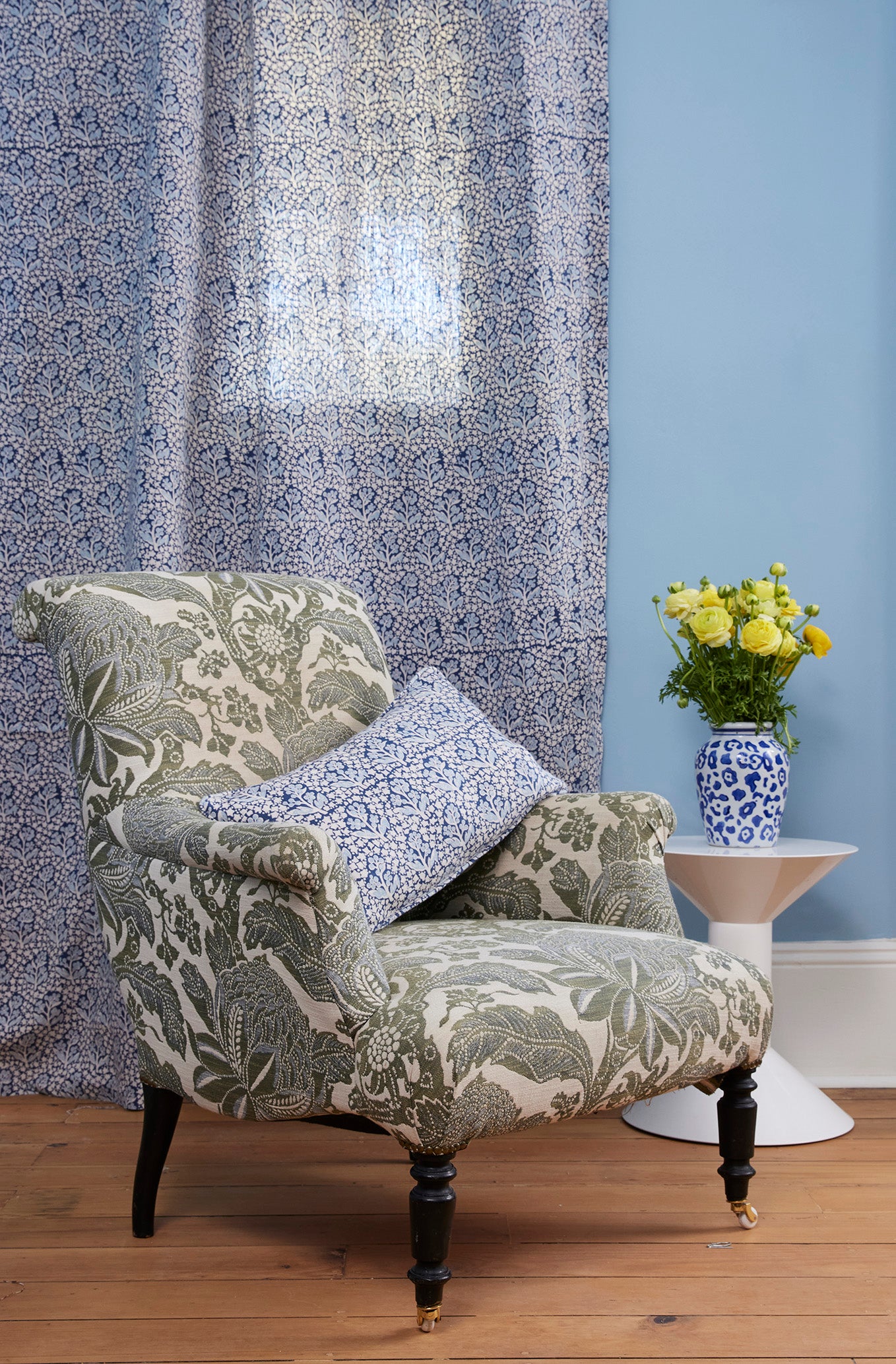 Acacia Blue Furnishing Linen