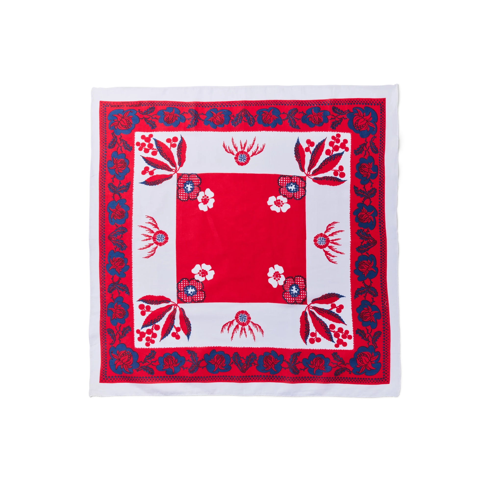Wattle Red and Blue Cotton Bandana