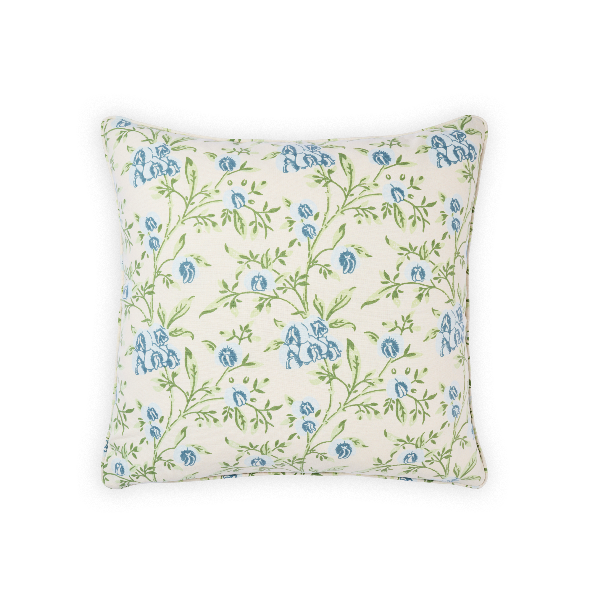 Pea Flower Blue Medium Cushion Cover