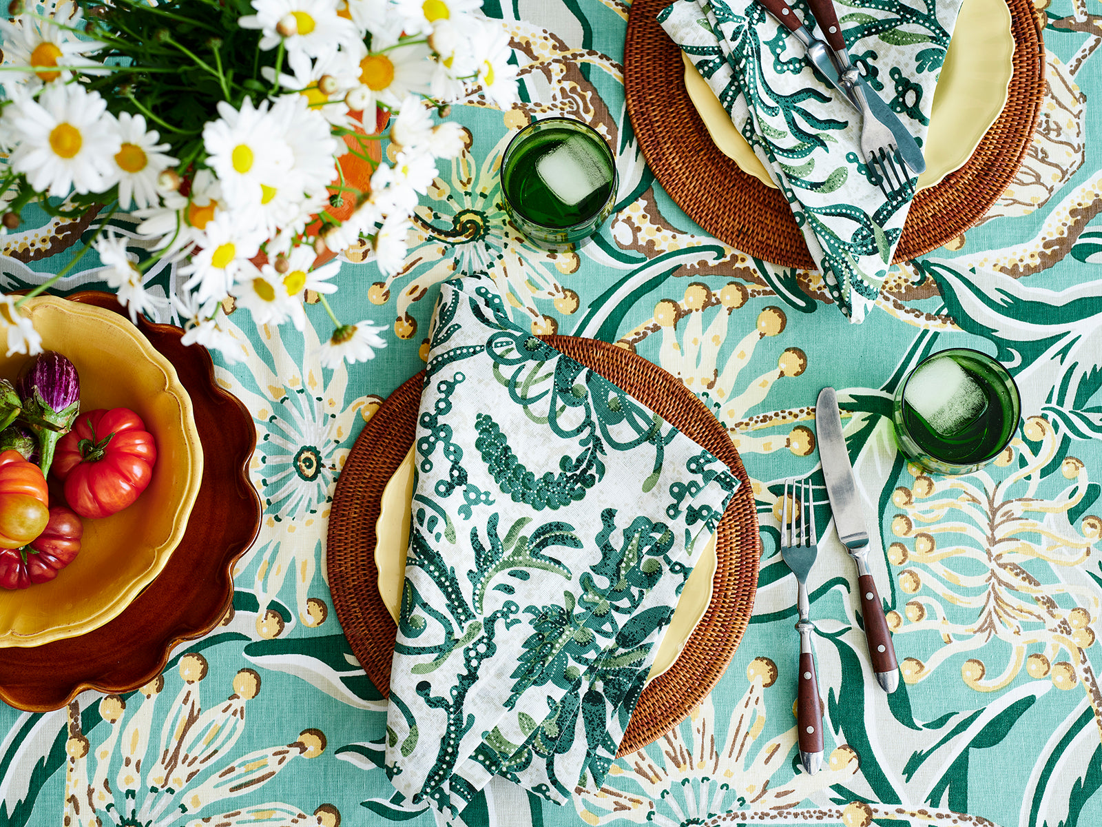 Firewheel Garden Tablecloth