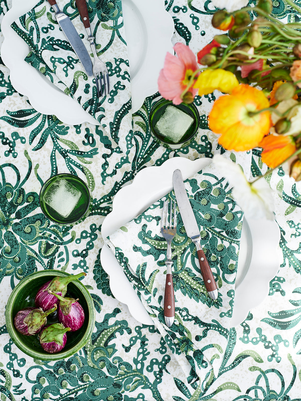 Grevillea Green Tablecloth