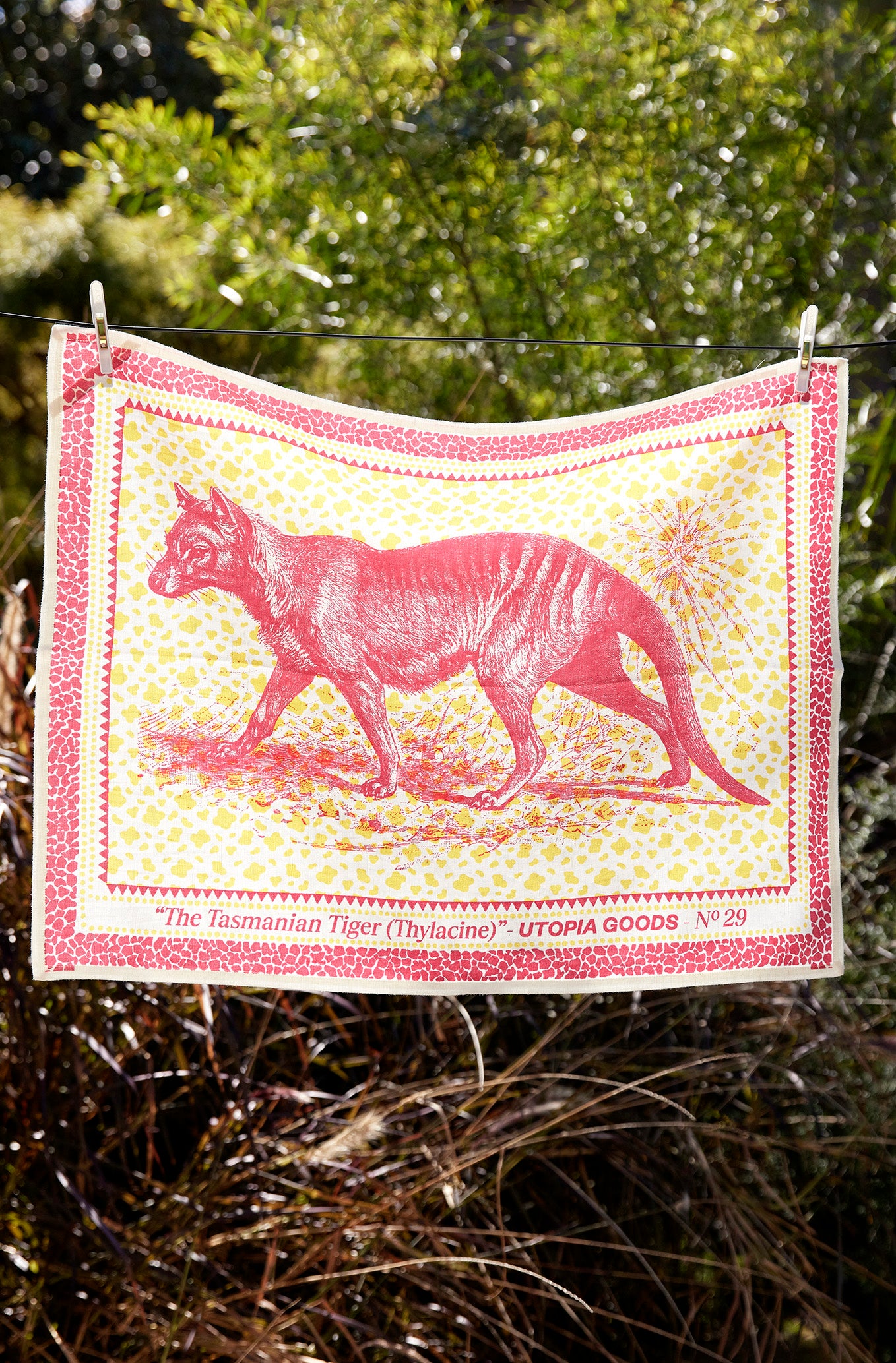 Tasmanian Tiger Tea Towel No. 39