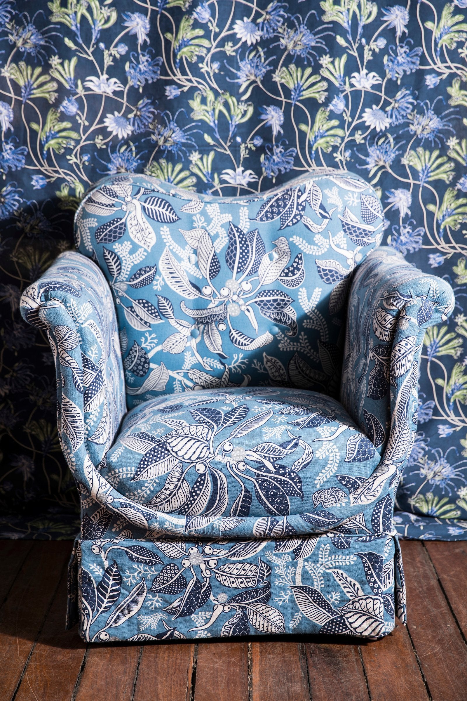 Fig Blue Furnishing Fabric
