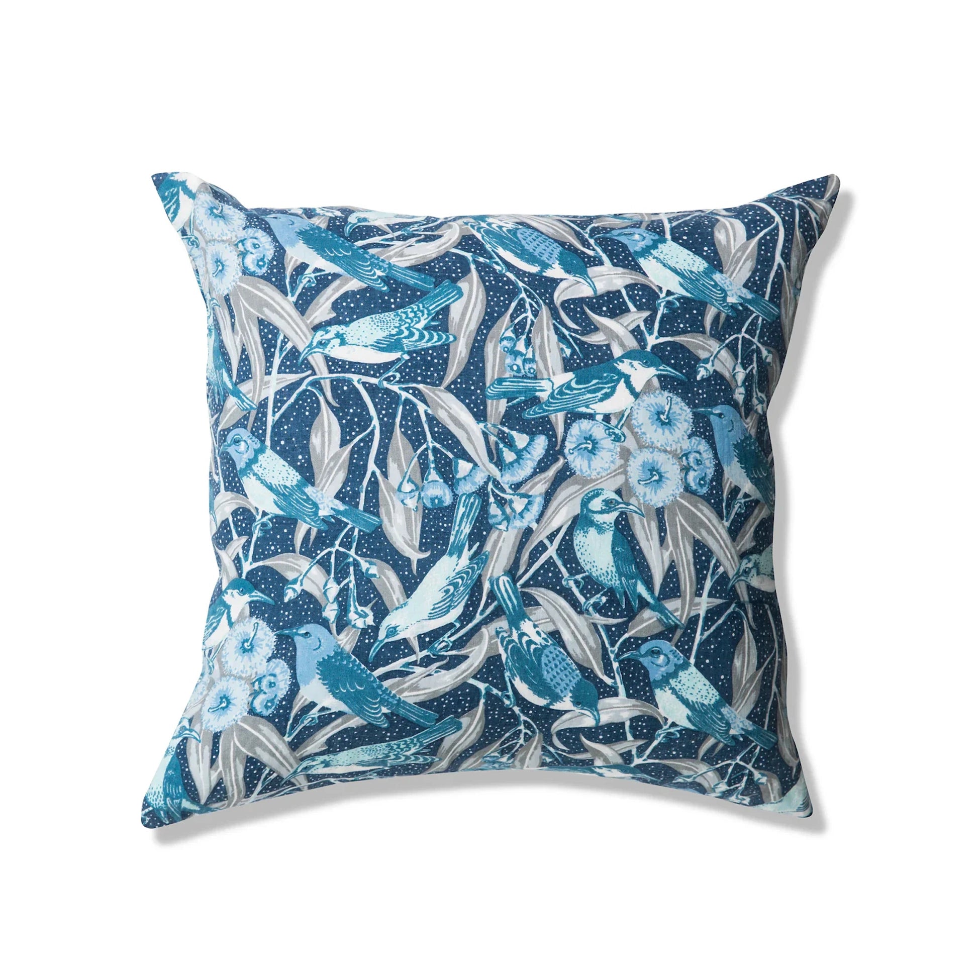 Flowering Gum Blue Custom Cushion Cover
