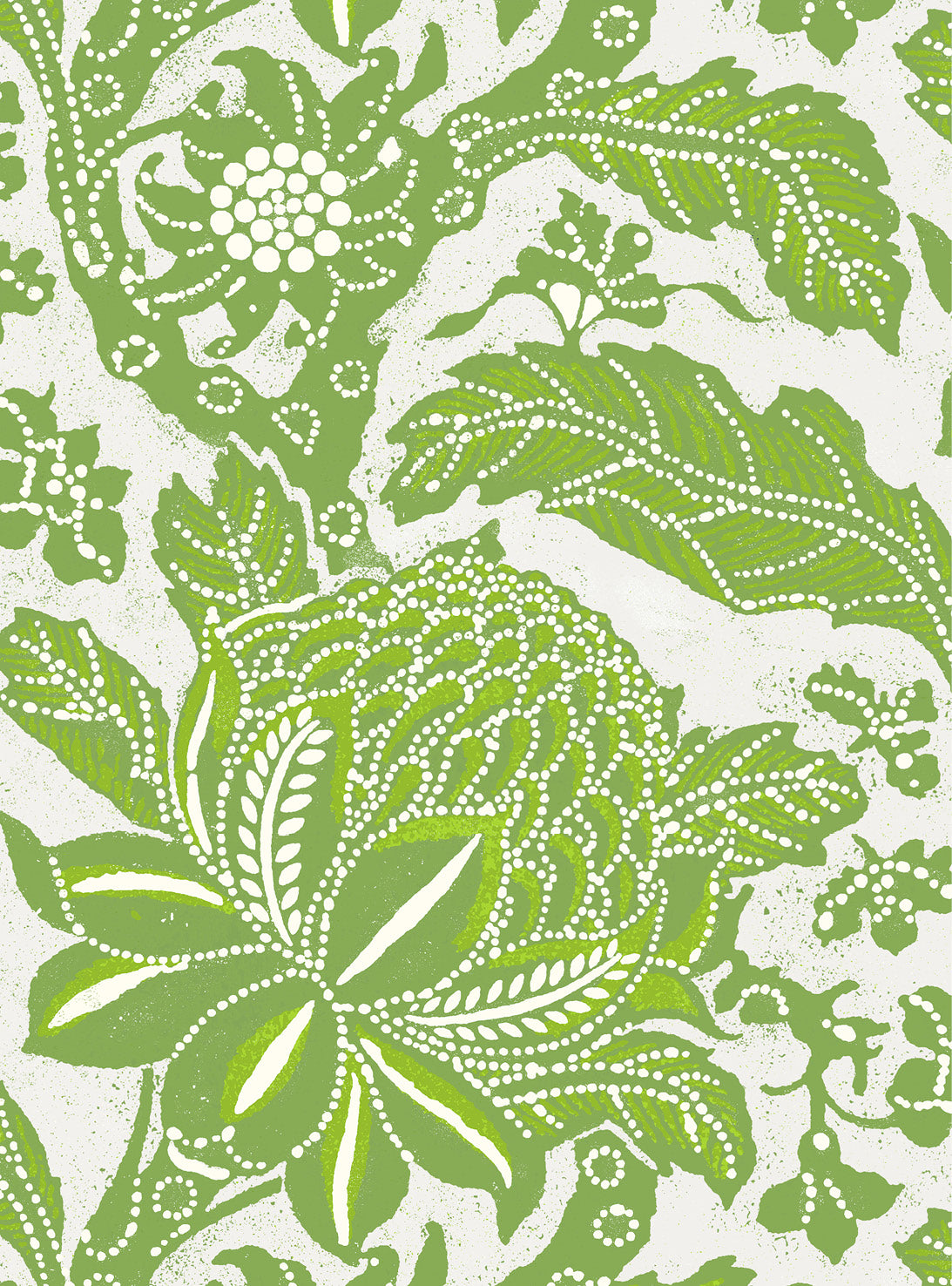 Waratah Green Wallpaper Swatch/Memo