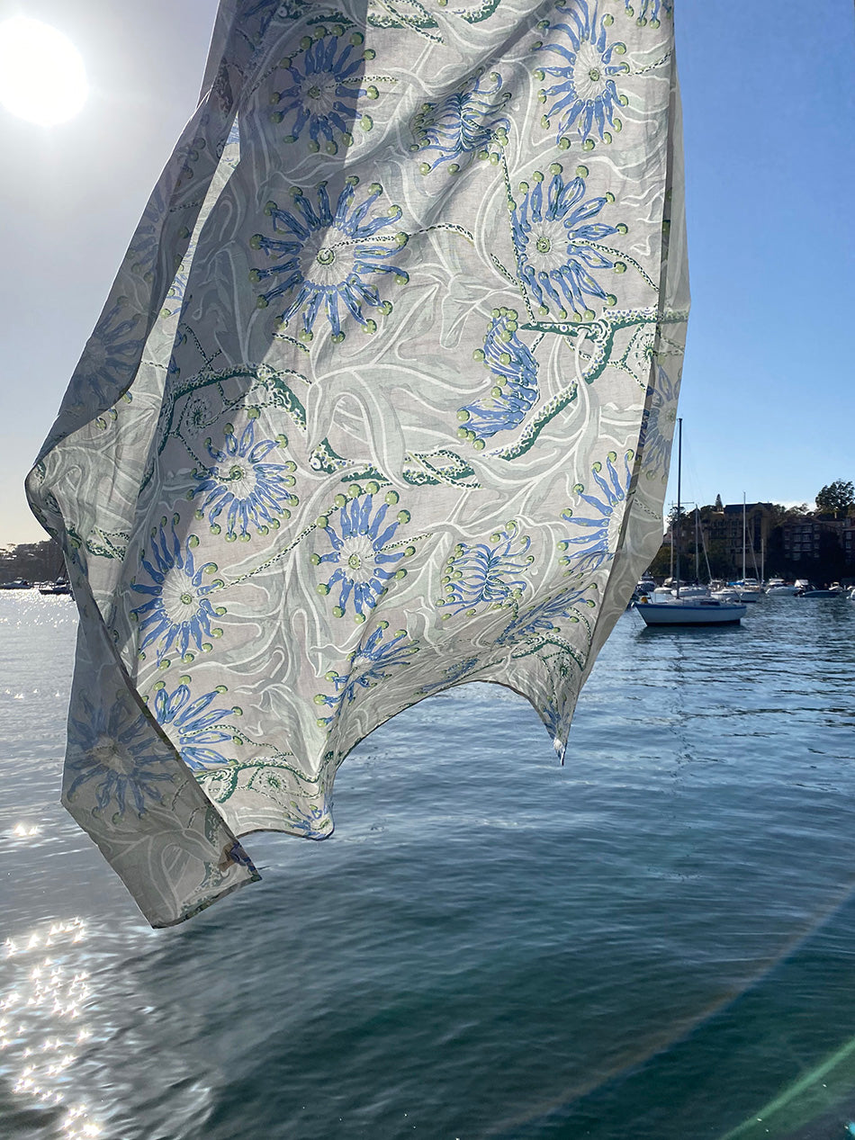 Firewheel Ivory Furnishing Fabric