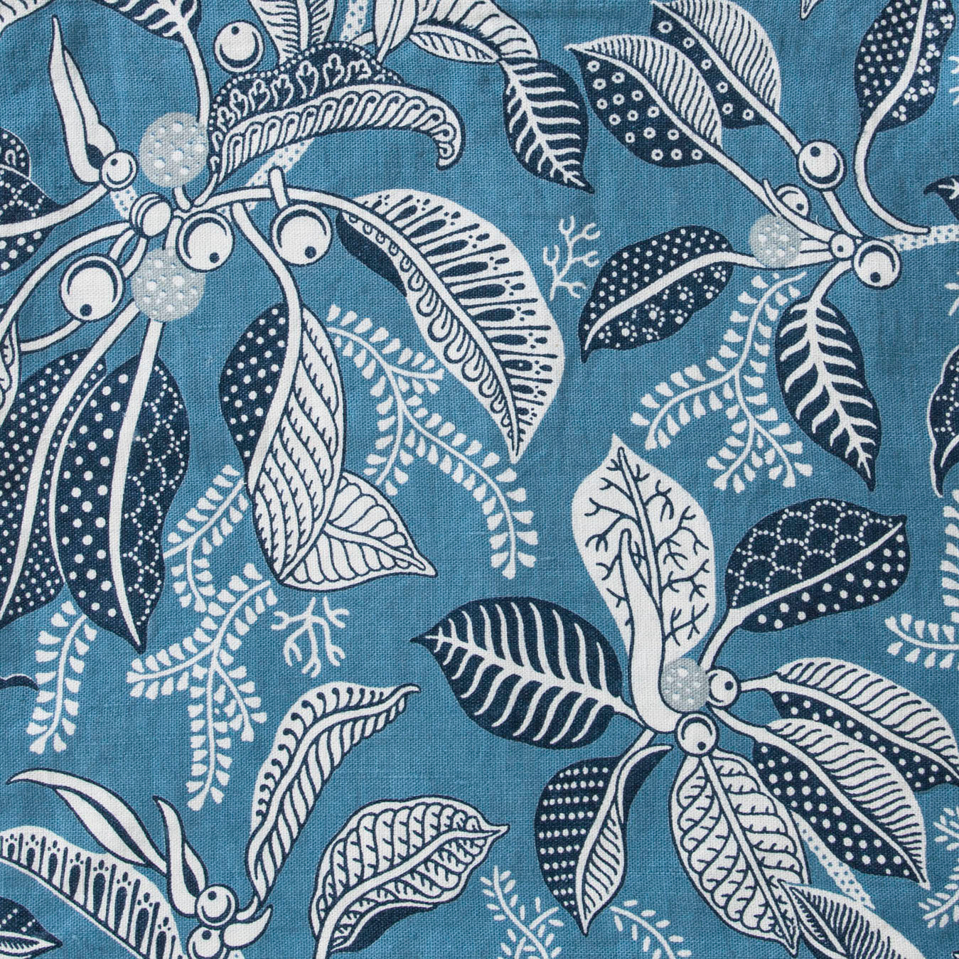 Fig Blue Furnishing Fabric