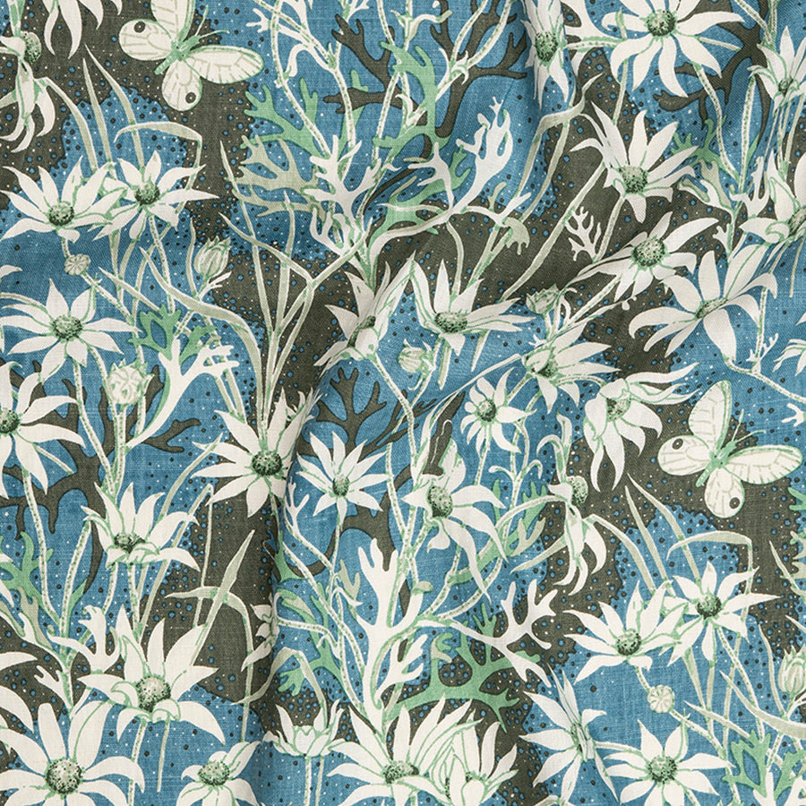 Flannel Green Furnishing Fabric