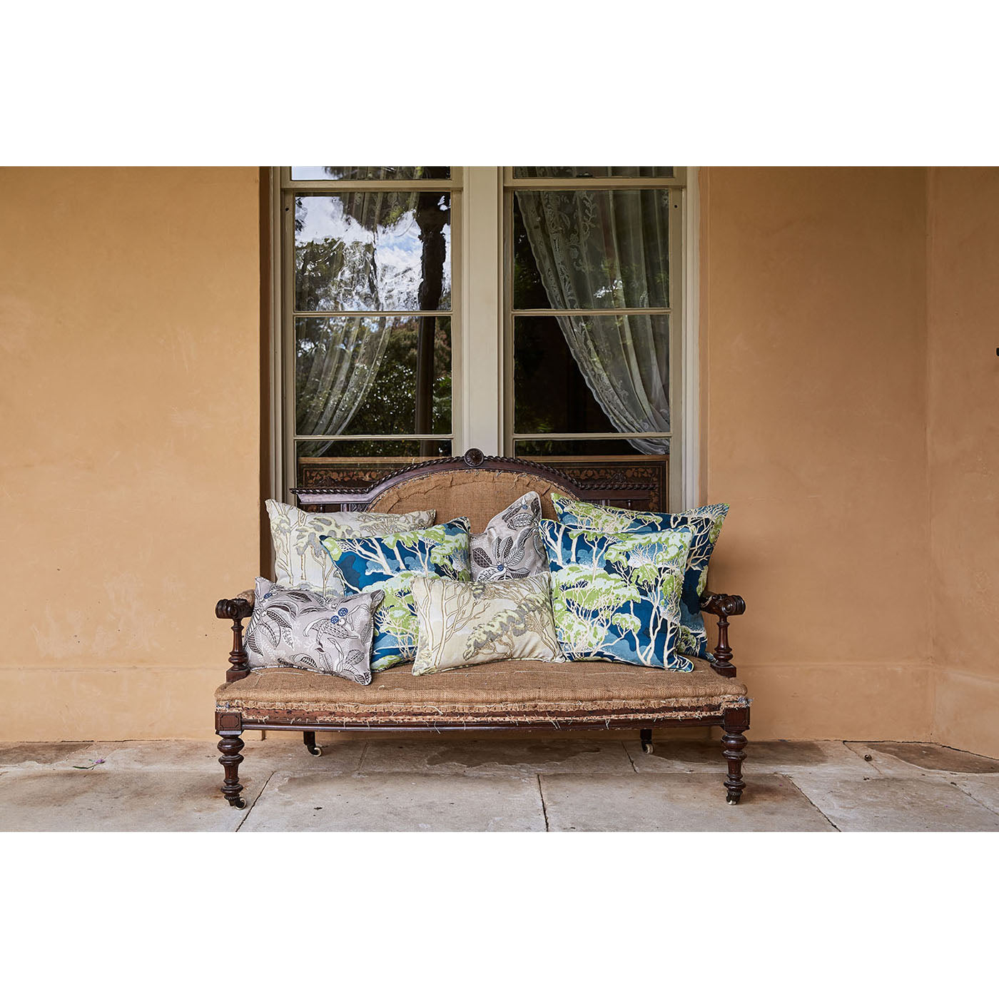 Trees Blue Medium Cushion Cover