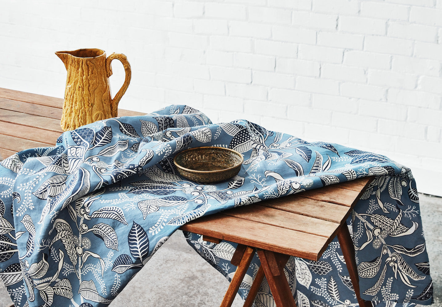 Fig Blue Furnishing Fabric