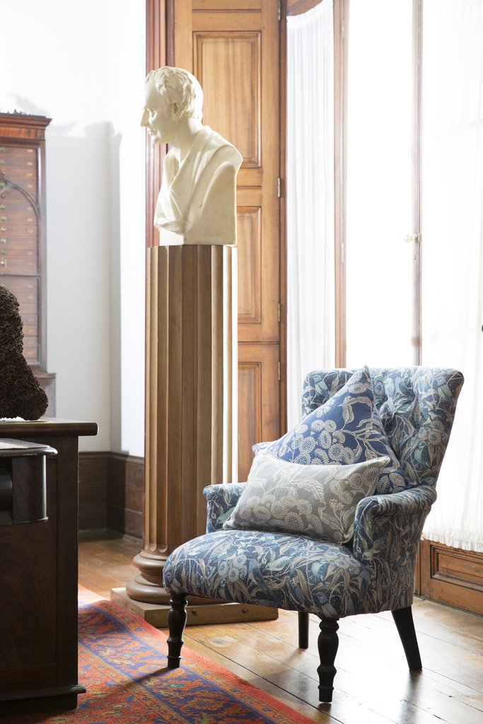 Flowering Gum Blue Furnishing Fabric