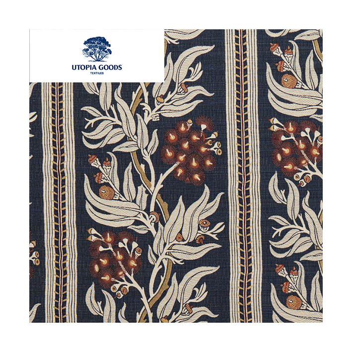 Gum Blossom Navy Performance Swatch