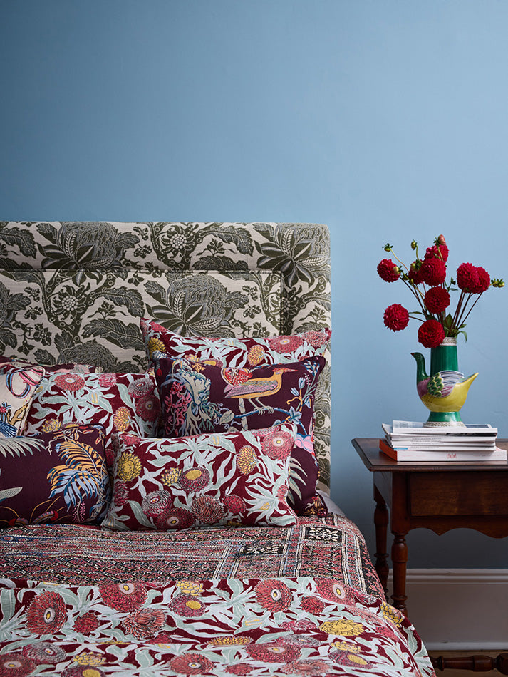 Everlasting Claret Large Cushion Cover