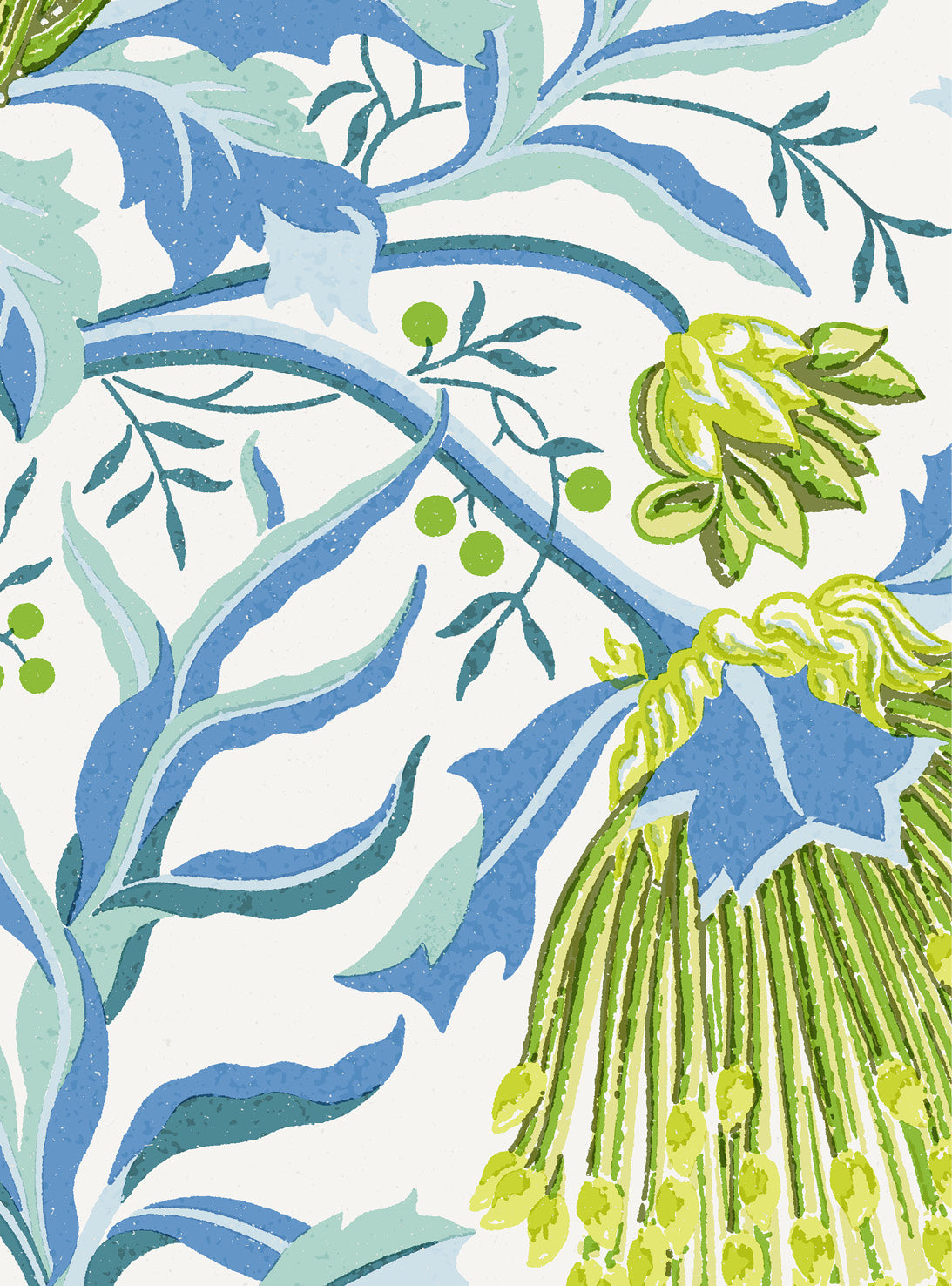 Matchstick Banksia Green Wallpaper Swatch/Memo