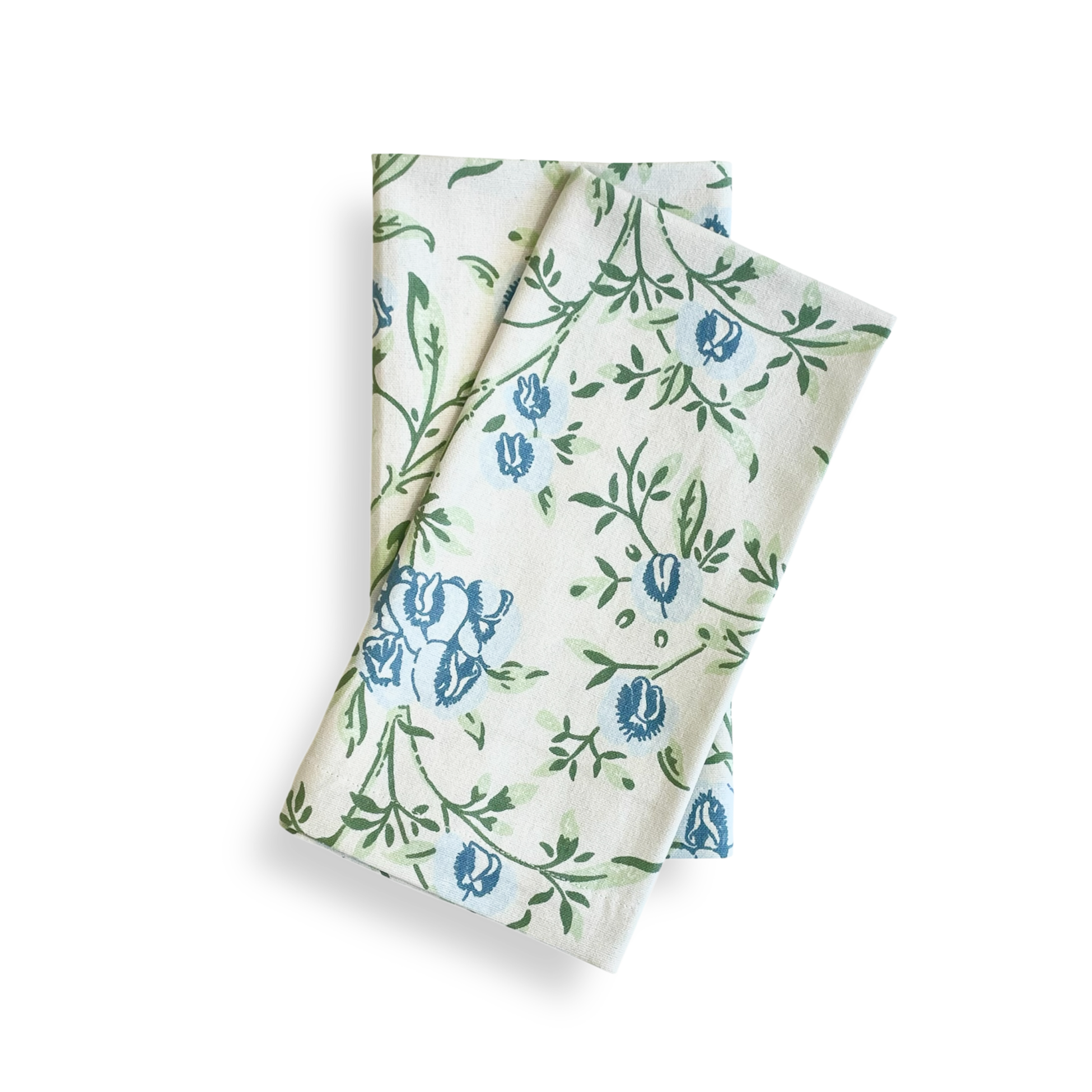 Pea Flower Blue Napkins Set (2)