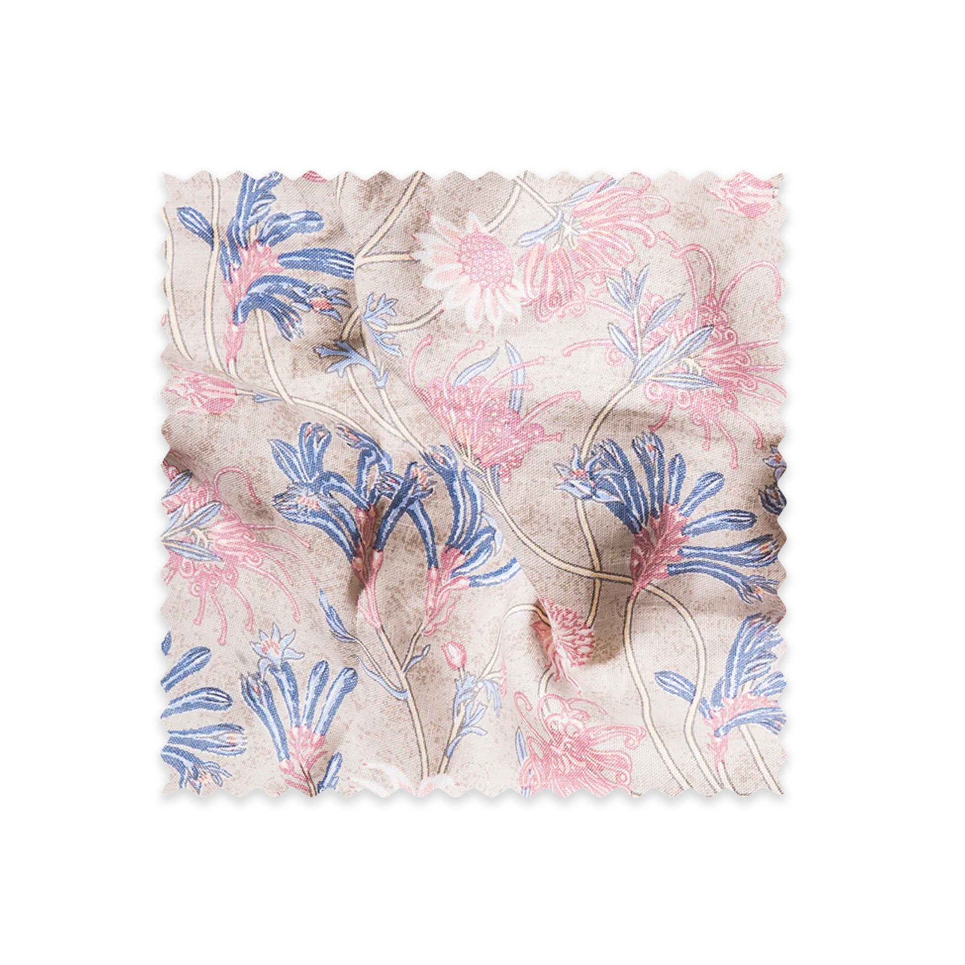 Native Meadow Stone Linen Swatch