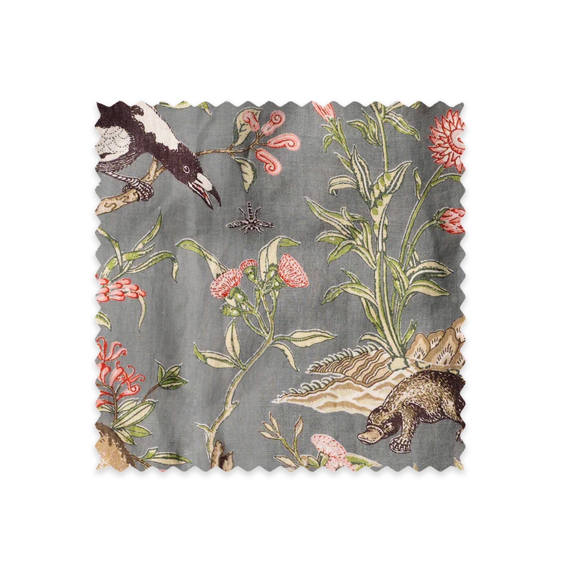 Tree of Life Grey Linen Swatch