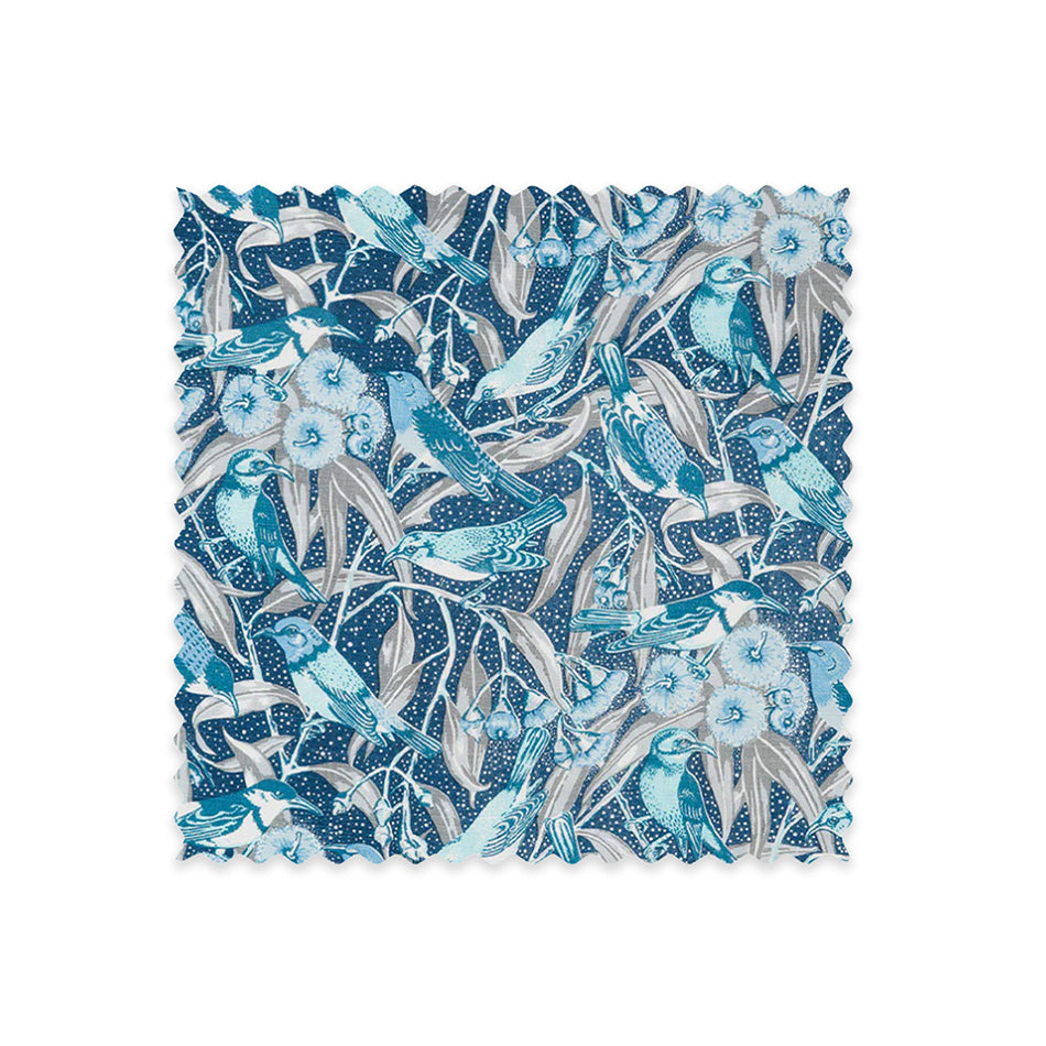 Flowering Gum Blue Linen Swatch