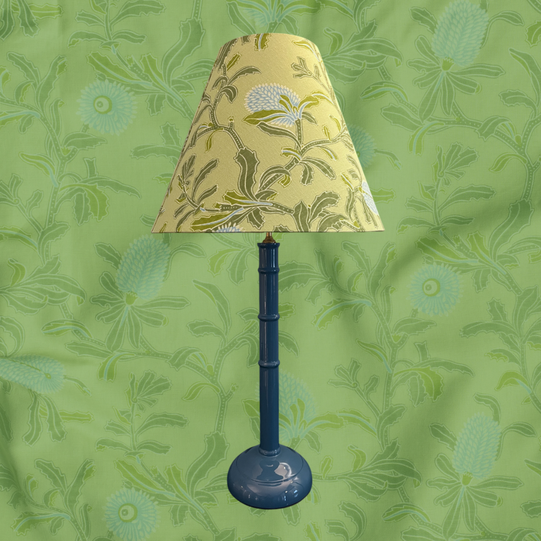 Blue Candlestick Lampbase