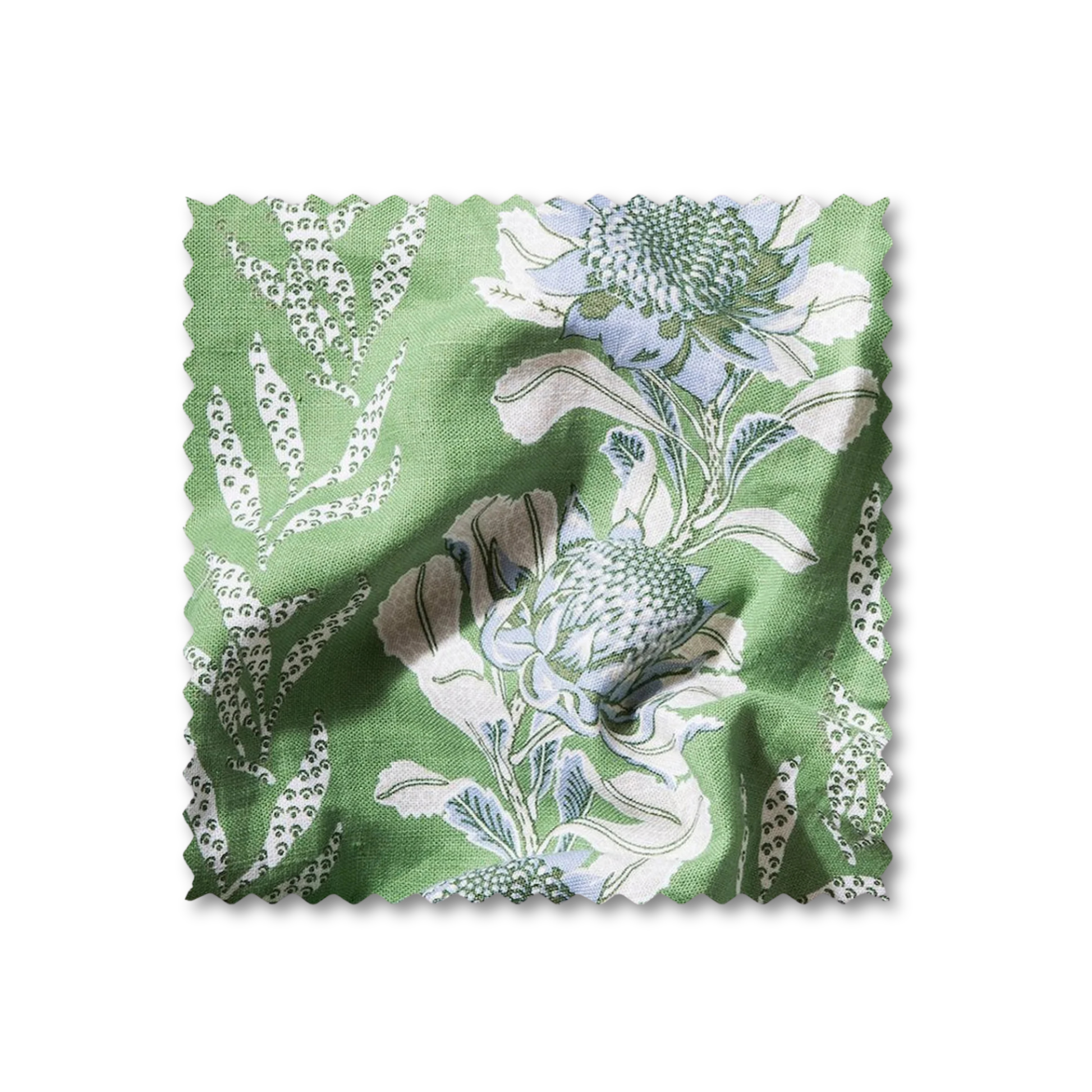 Imperial Waratah Forest Linen Swatch