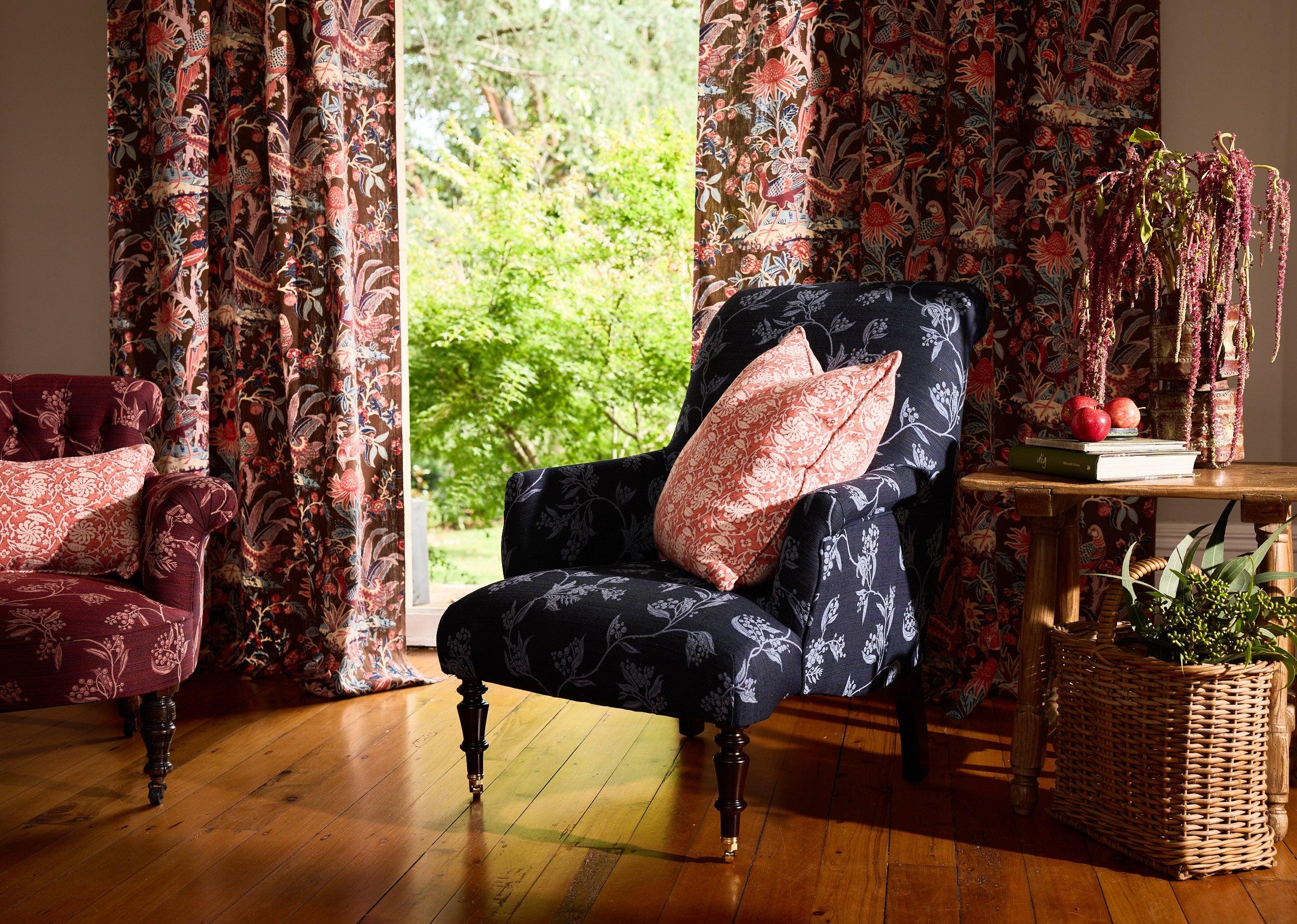 Arcadia Mocha Furnishing Linen