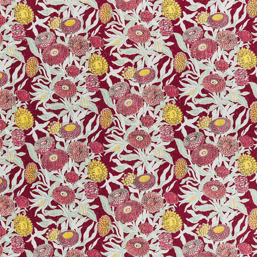 Everlasting Claret Furnishing Linen