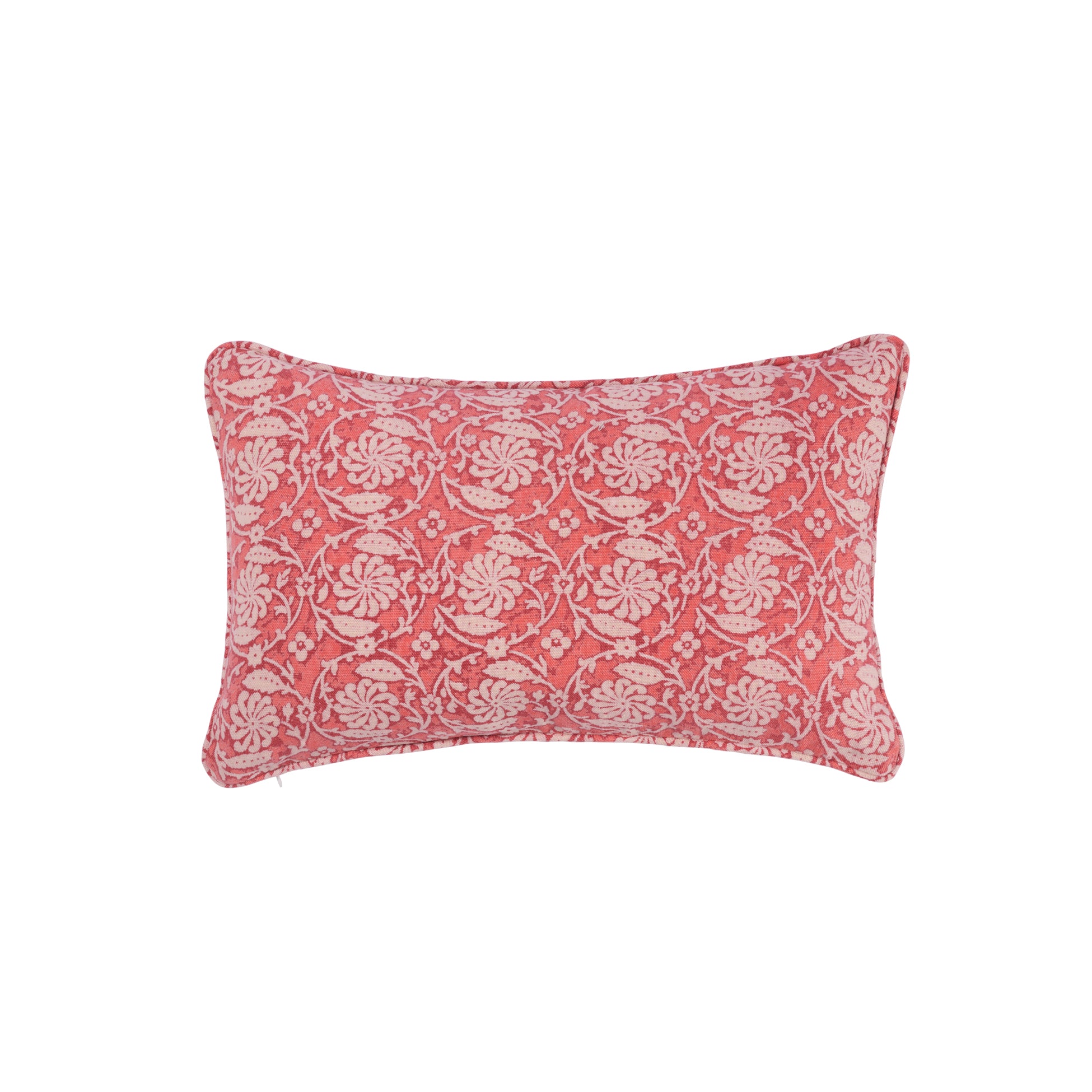 Pinwheel Coral Bolster Cushion Cover