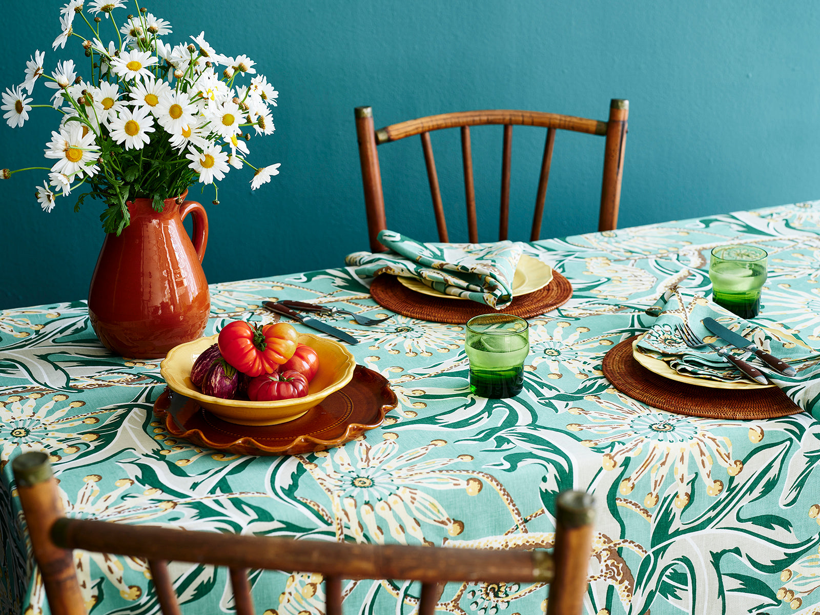 Firewheel Garden Tablecloth