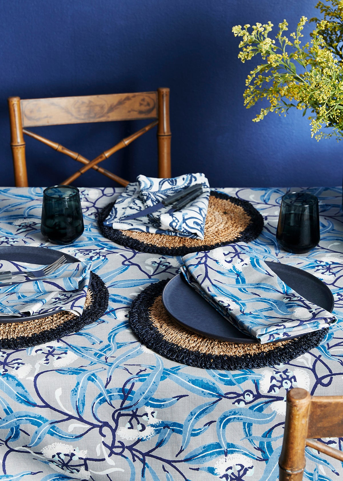 River Gum Blue Tablecloth