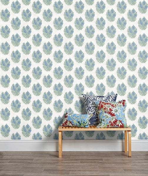 Cameo Blue Wallpaper – Utopia Goods