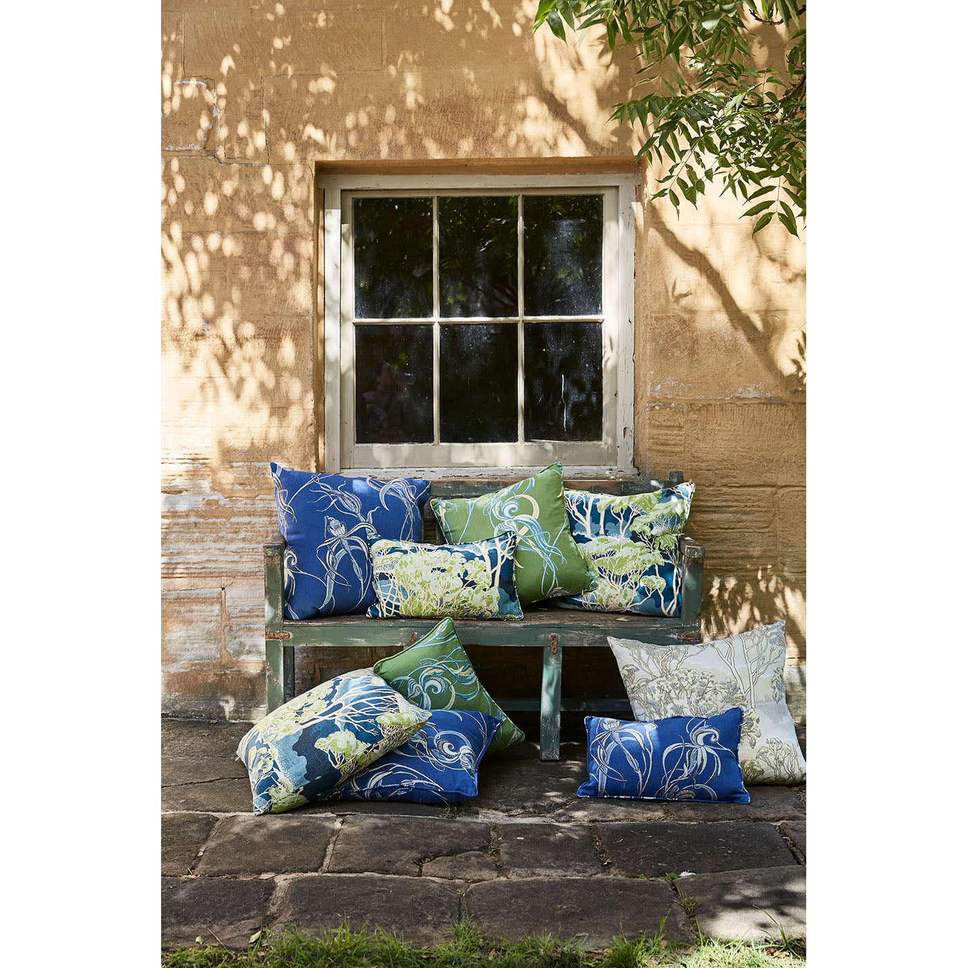 Trees Blue Medium Cushion Cover (UP)