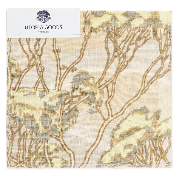 Trees Natural Linen Swatch
