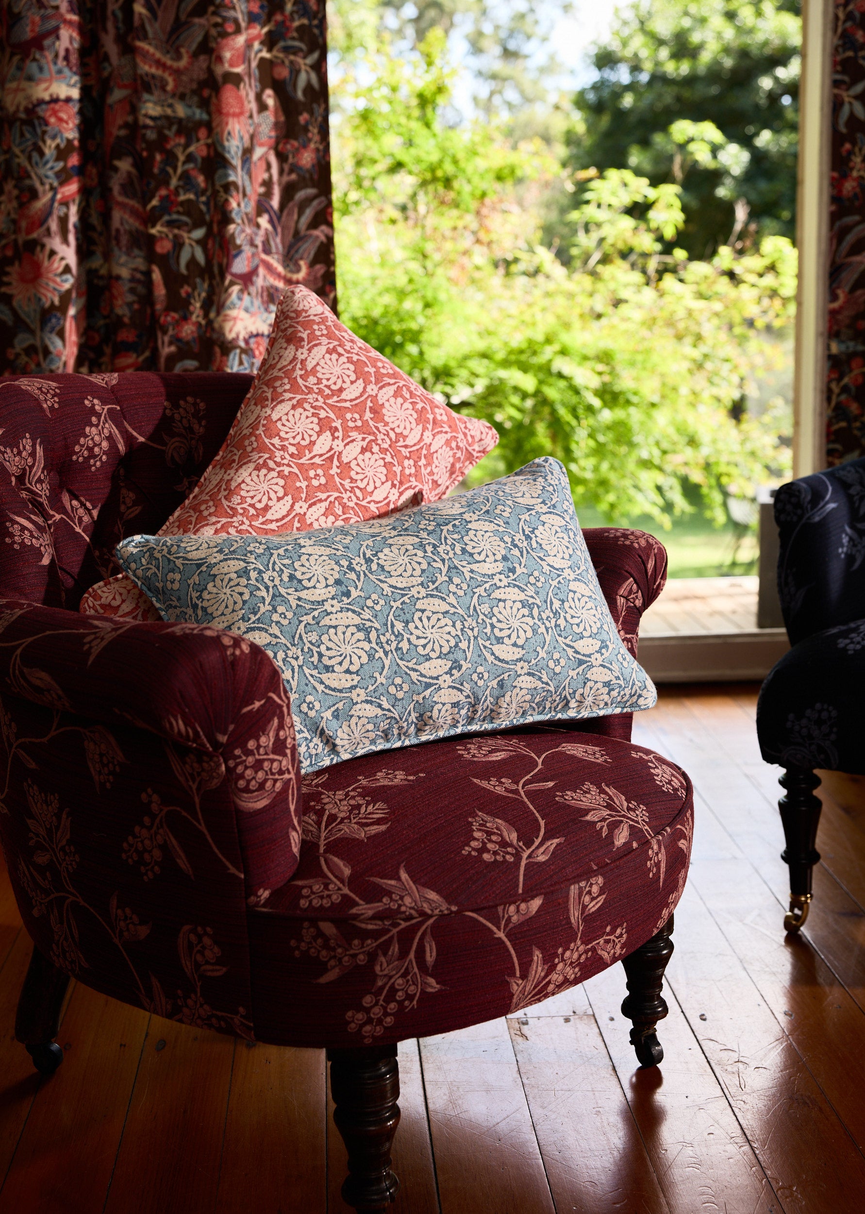 Pinwheel Ocean Bolster Cushion Cover