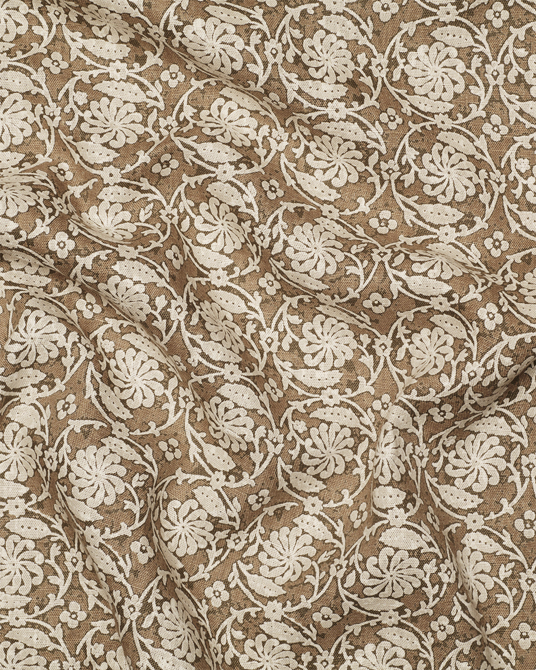 Pinwheel Sepia Furnishing Linen