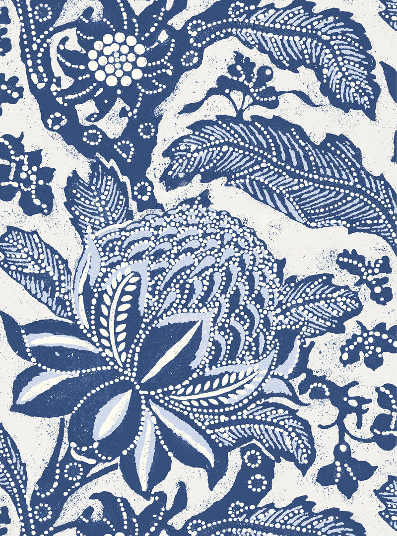 Waratah Blue Wallpaper Swatch