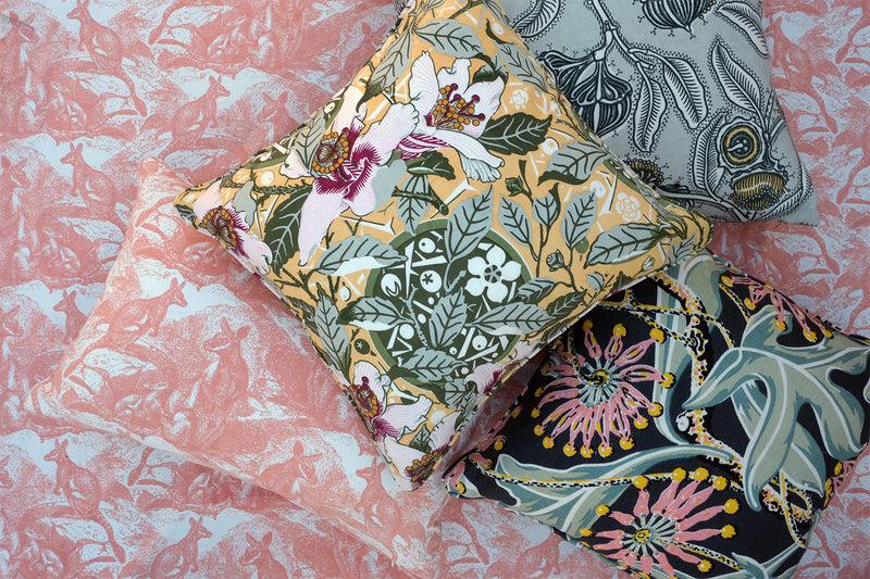 Native Hibiscus Garden 50x50 Cushion Cover