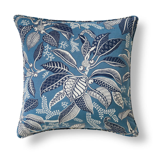 Archive Edition - Fig Blue 20"x20" Cushion Cover - Cotton/Linen