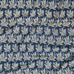 Golden Wattle Navy Furnishing Linen