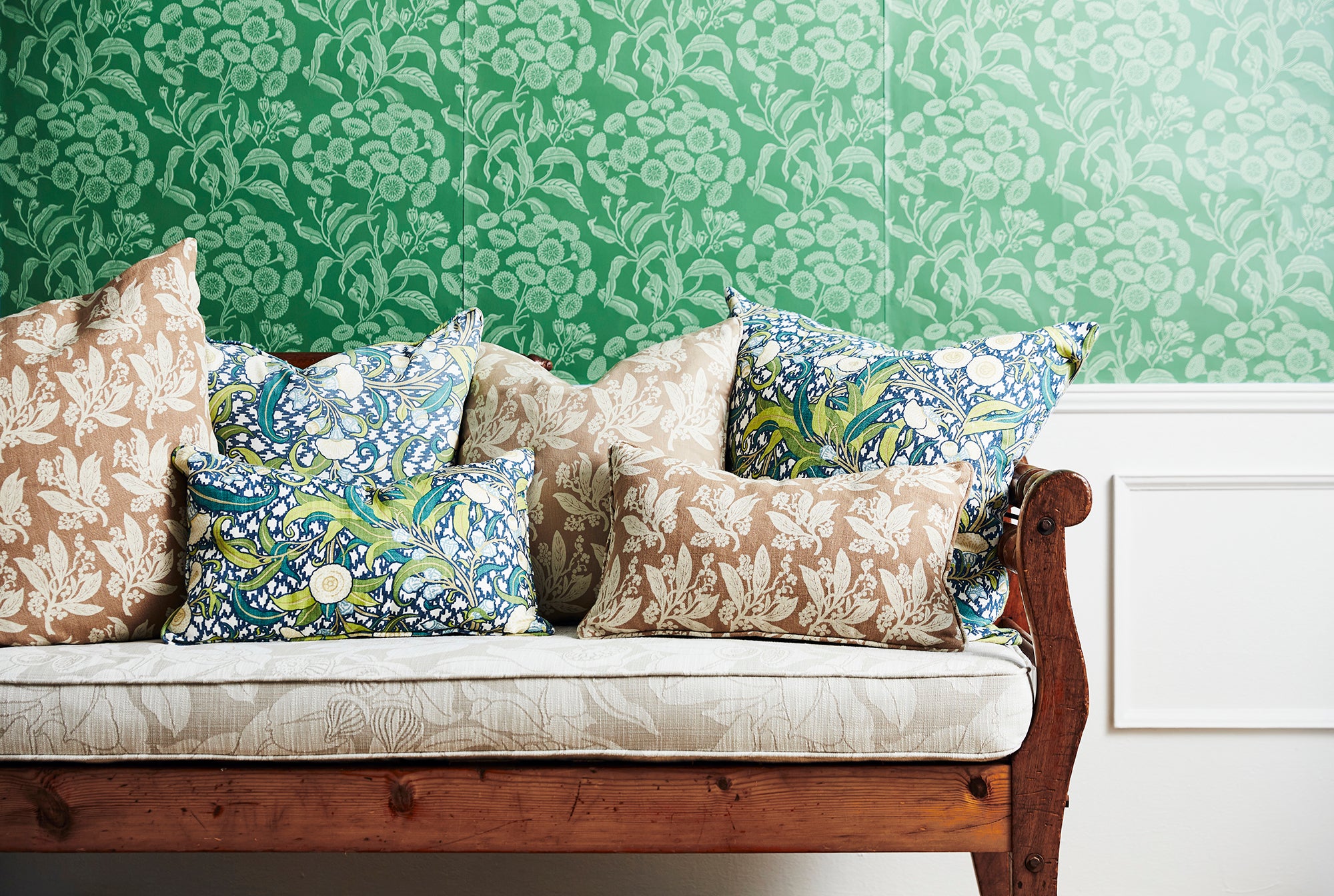 Golden Wattle Oatmeal Medium Cushion Cover