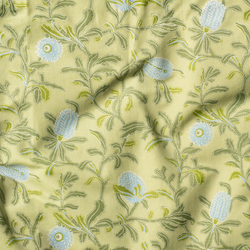 Silver Banksia Green Drapery Lightweight Cotton/Linen