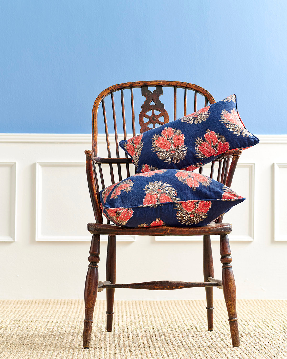 Cameo Navy Large Cushion Cover