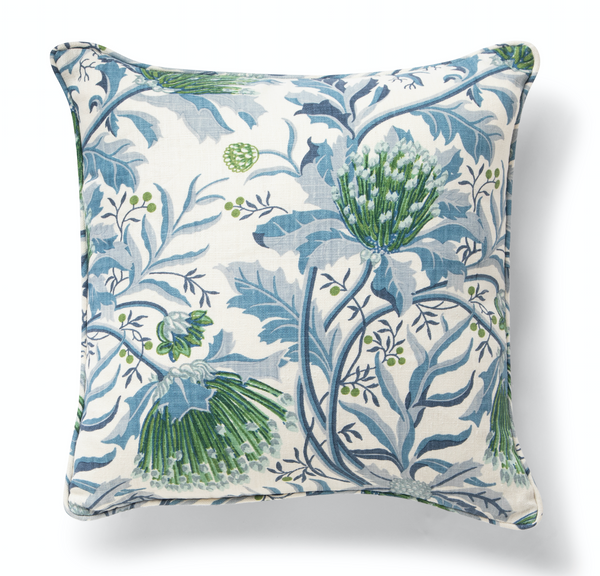 Matchstick Banksia Blue 20"x20" Cushion Cover