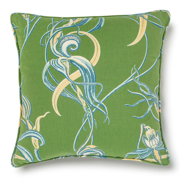 Native Orchid Green 20"x20" Cushion Cover