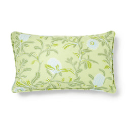 Silver Banksia Green 12"x20" Cotton Linen Cushion Cover