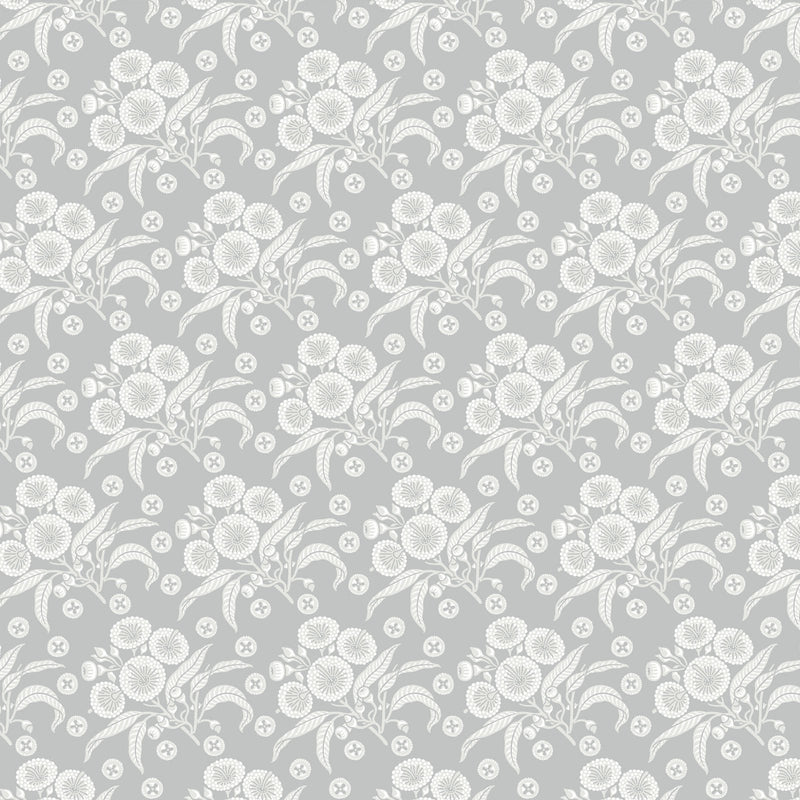 Native Posy Grey Wallpaper